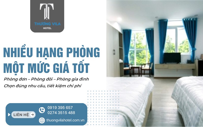 Nhiều hạng phòng một mức giá tốt tại khách sạn giá rẻ Bến Cát