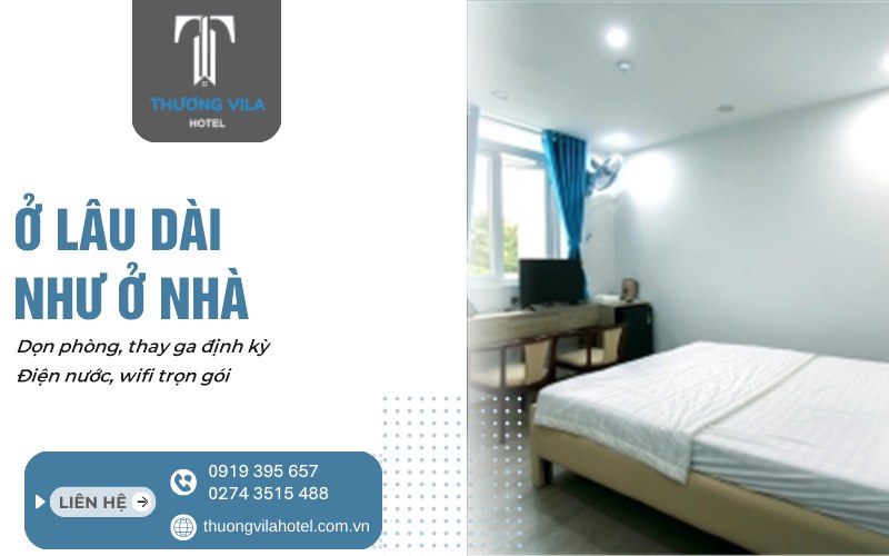 Ở lâu dài như ở nhà tại khách sạn lưu trú dài hạn Bến Cát